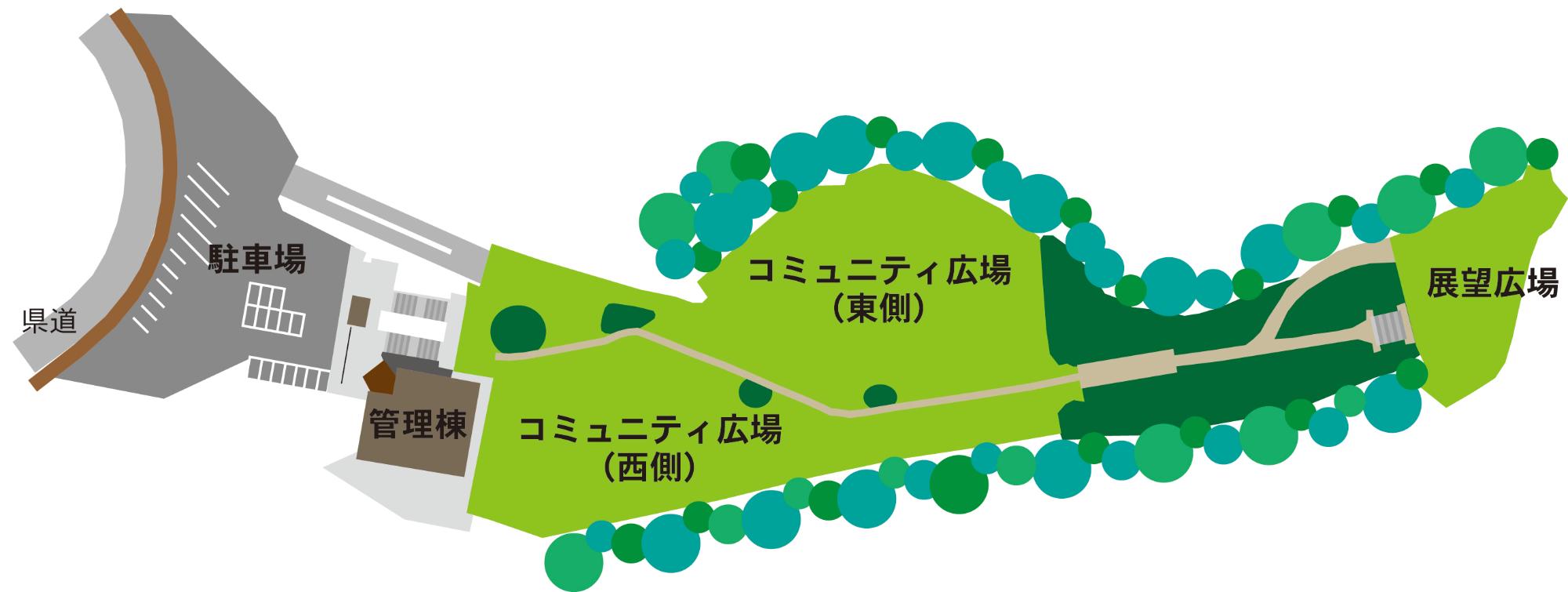 お林展望公園構成図