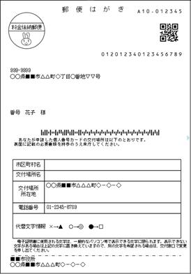 交付申請書兼回答書見本